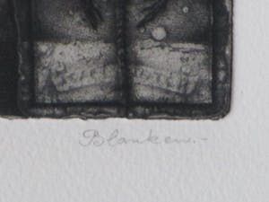 Hans Blanken - Troost en Vergetelheid - Ets kopen? Bied vanaf 50!