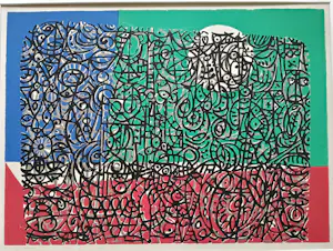 Heinz Kampmann-Herfest - Abstracte compositie kopen? Bied vanaf 85!