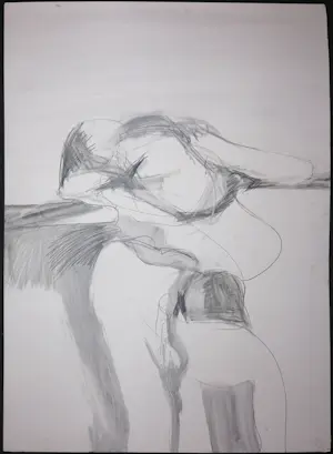 Aart Roos - Potloodtekening, Zonder titel kopen? Bied vanaf 1!