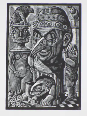 Lou Strik - Menselijke Dieren - Kopergravure kopen? Bied vanaf 1!