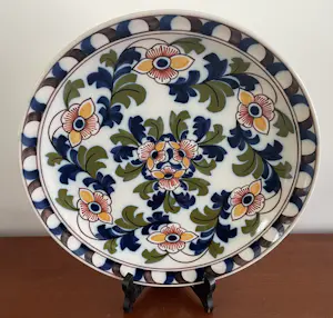 Koninklijke Tichelaar Makkum - Polychroom handbeschilderd aardewerken wandbord kopen? Bied vanaf 20!