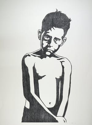 Mariska van Duffelen - Houtsnede, Zonder titel kopen? Bied vanaf 1!