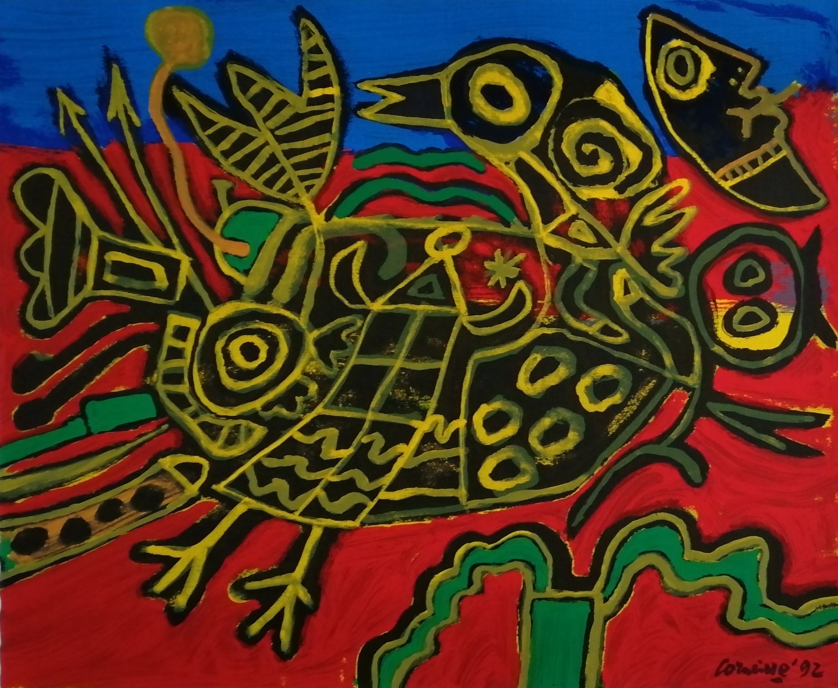 Corneille - Vogel verkocht voor € 175!