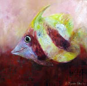 Gosia Bolwijn-Wiese - Olieverf op doek, Agata verkocht voor € 100!