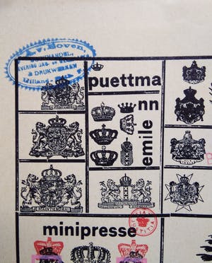Emile Puettmann - Minipresse Dadaisme /Typografie - Lithografie 1974. kaufen? Bieten Sie von 35!