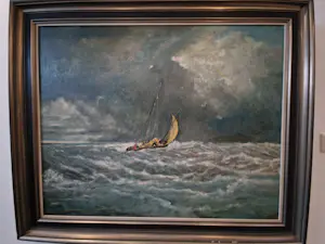 Willem G.F. Jansen - Schip in storm op zee kopen? Bied vanaf 250!