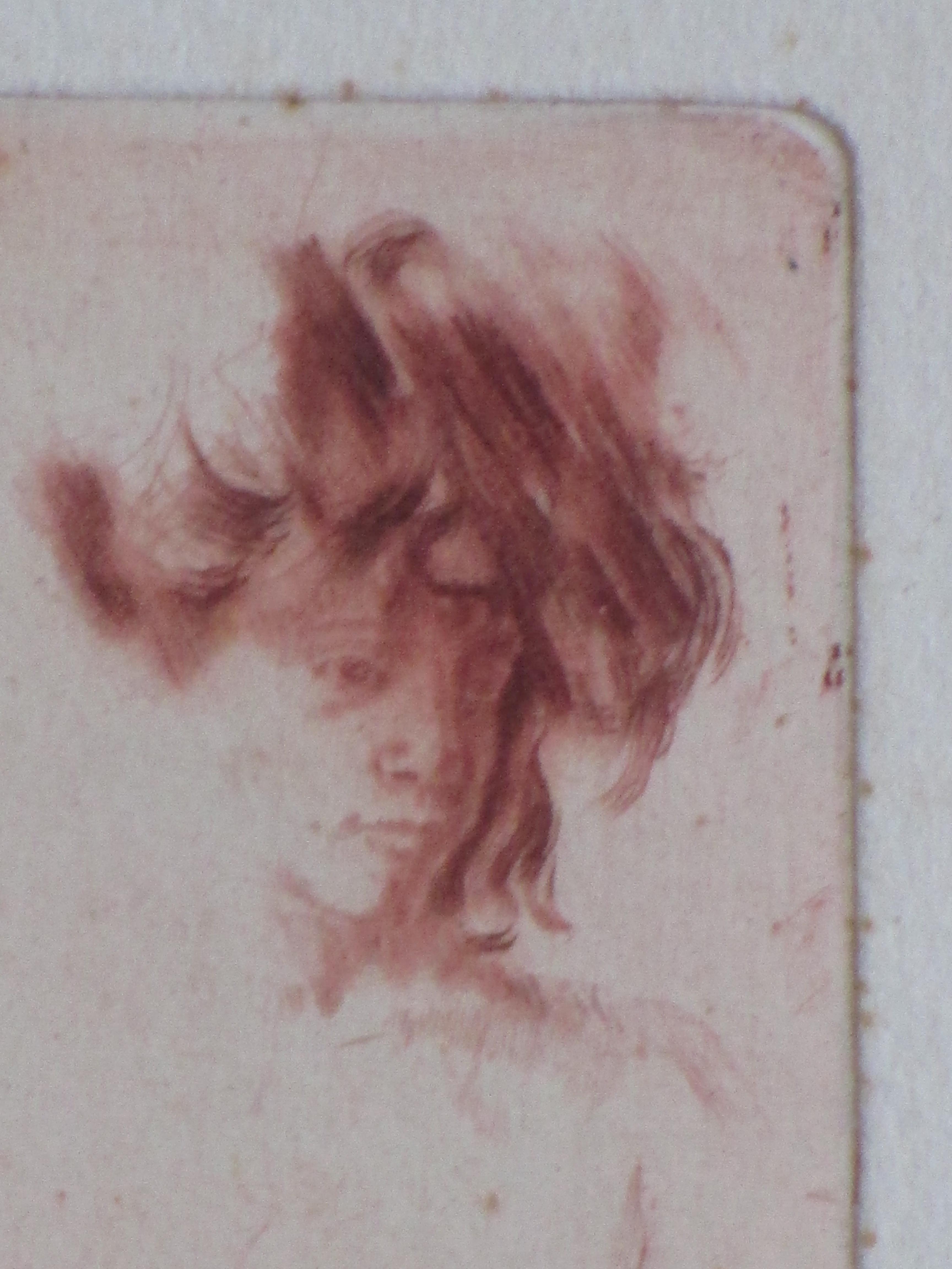 Theo Beerendonk - Vrouwportret - Ets in rood kopen? Bied vanaf 40!