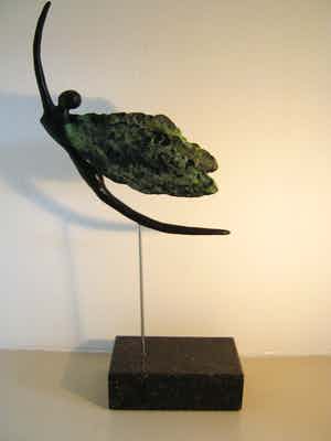 Brons (Onbekend) - Zwaar brons sculptuur van een Engel verkocht voor € 150!