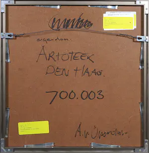 Ab van Overdam - Aquarel, Luciferdoosje in de regen - Ingelijst kopen? Bied vanaf 1!