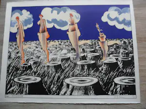 Hannes Postma - Litho, Kleine oplage (75 stuks) "code: Parthenogenese" kopen? Bied vanaf 30!