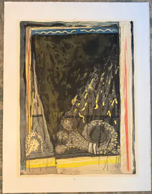 Lon Buttstedt - Kleurenlitho, Serpens Lingua II, Oplage 5/12 kopen? Bied vanaf 20!