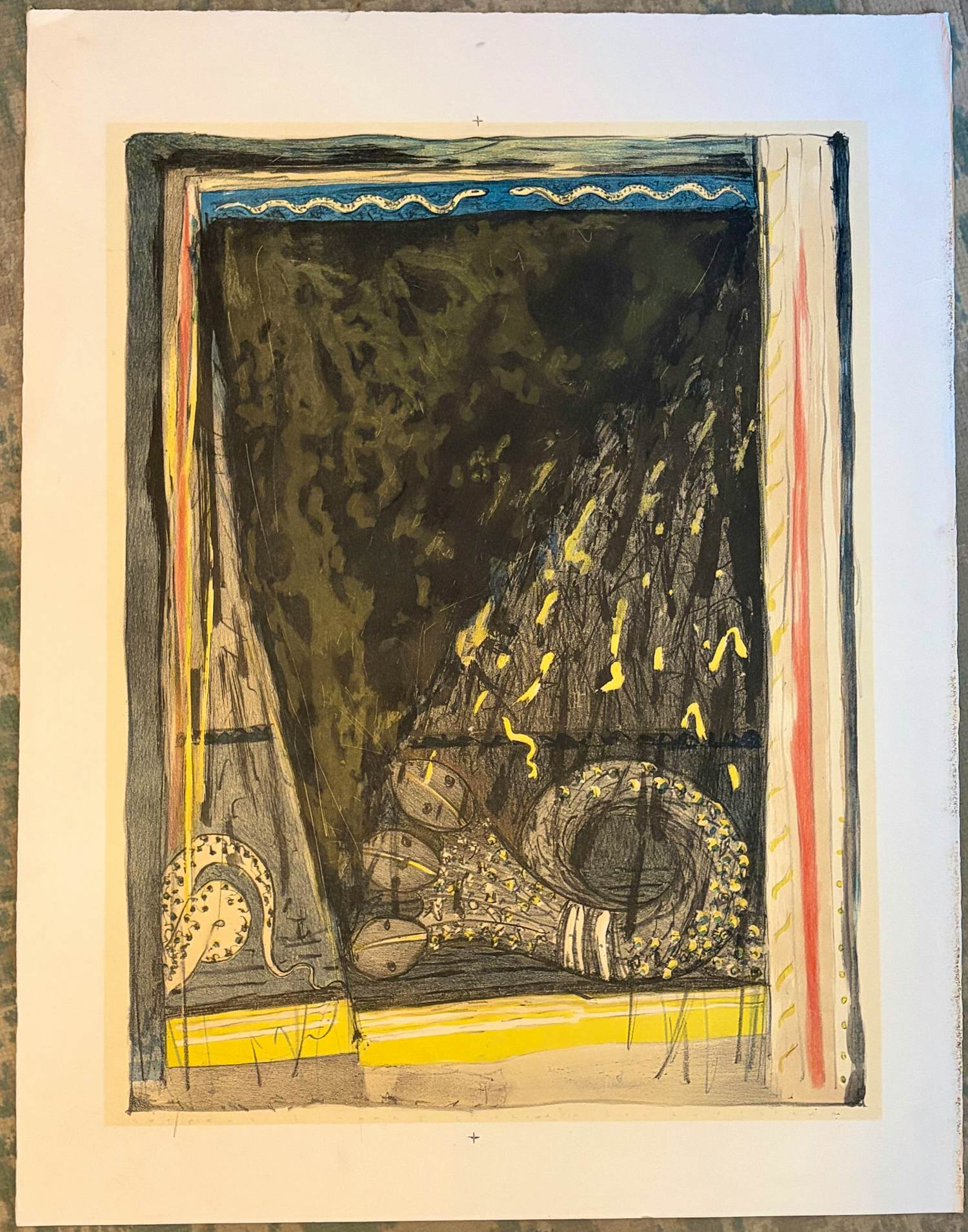 Lon Buttstedt - Kleurenlitho, Serpens Lingua II, Oplage 5/12 kopen? Bied vanaf 50!