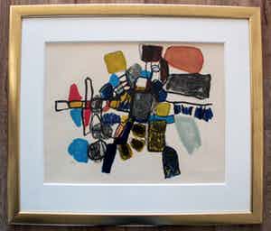 Corneille - ingelijste litho: apres midi d'été - 1961- nette lijst! verkocht voor € 795!