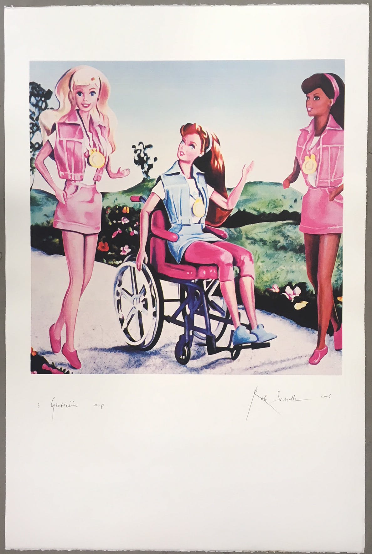 Rob Scholte - Zeefdruk, 3 Gratieën (Groot) kopen? Bied vanaf 200!