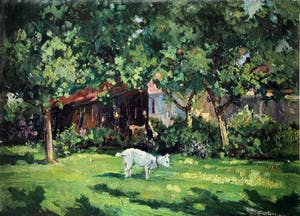 Henk van Leeuwen - Tuin met geitje kopen? Bied vanaf 225!