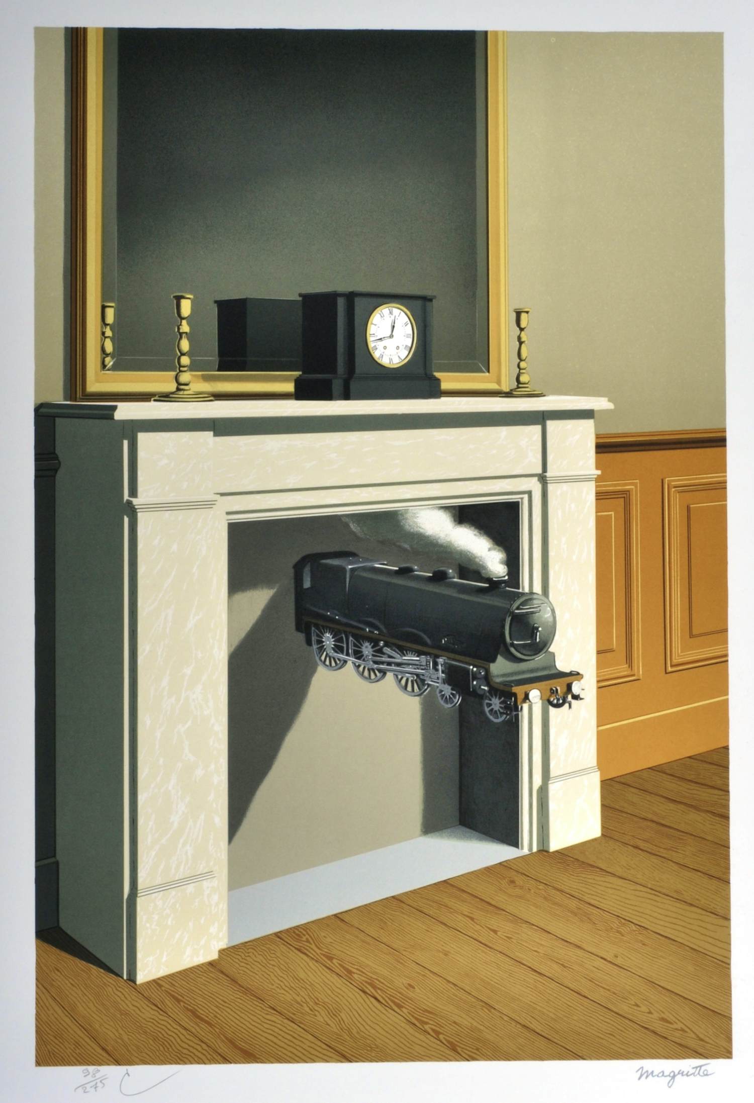 Rene Magritte - (naar) La durée poignardée, Lithografie, 60x45 cm kopen? Bied vanaf 440!