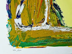 Siebrand Weitenberg - Grote in 1990 gemaakte abstracte zeefdruk - zonder titel - bep. oplage kopen? Bied vanaf 37!