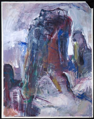 Franscz Witte - Acryl op papier, Zonder titel kopen? Bied vanaf 1!