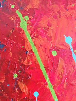 John Foppen - Symphony in Green / Red. #02. kopen? Bied vanaf 195!