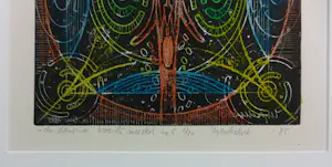 Hubert Leyendeckers - Kleurets op papier, De dansende woe-li-meesters no. 5 - Ingelijst kopen? Bied vanaf 40!