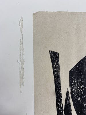 Carel Visser - Houtsnede op Japans papier, Z.T. kopen? Bied vanaf 1!