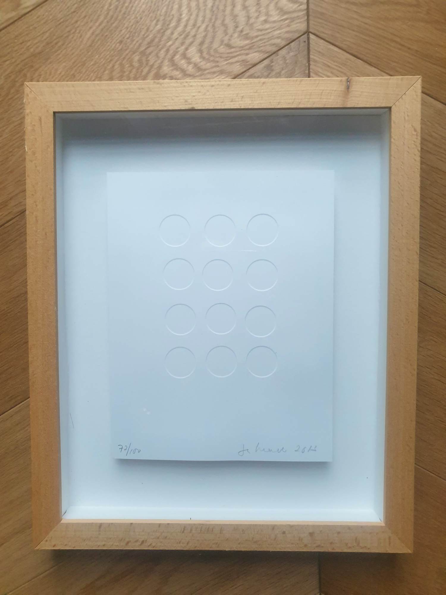 Jan Henderikse - Zero - Blinddruk van centen - 34 x 27 x 3 cm kopen? Bied vanaf 250!