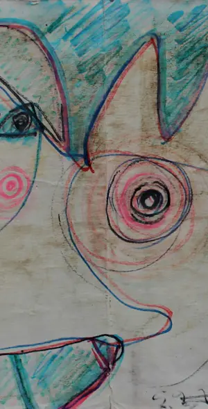 Gerard Fieret - Ingelijste gemengde techniek op papier kopen? Bied vanaf 99!