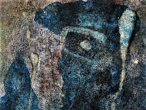 Jan Battermann - Grote Abstracte Gouache van Amsterdamse graficus, kunstschilder, illustrator kopen? Bied vanaf 10!