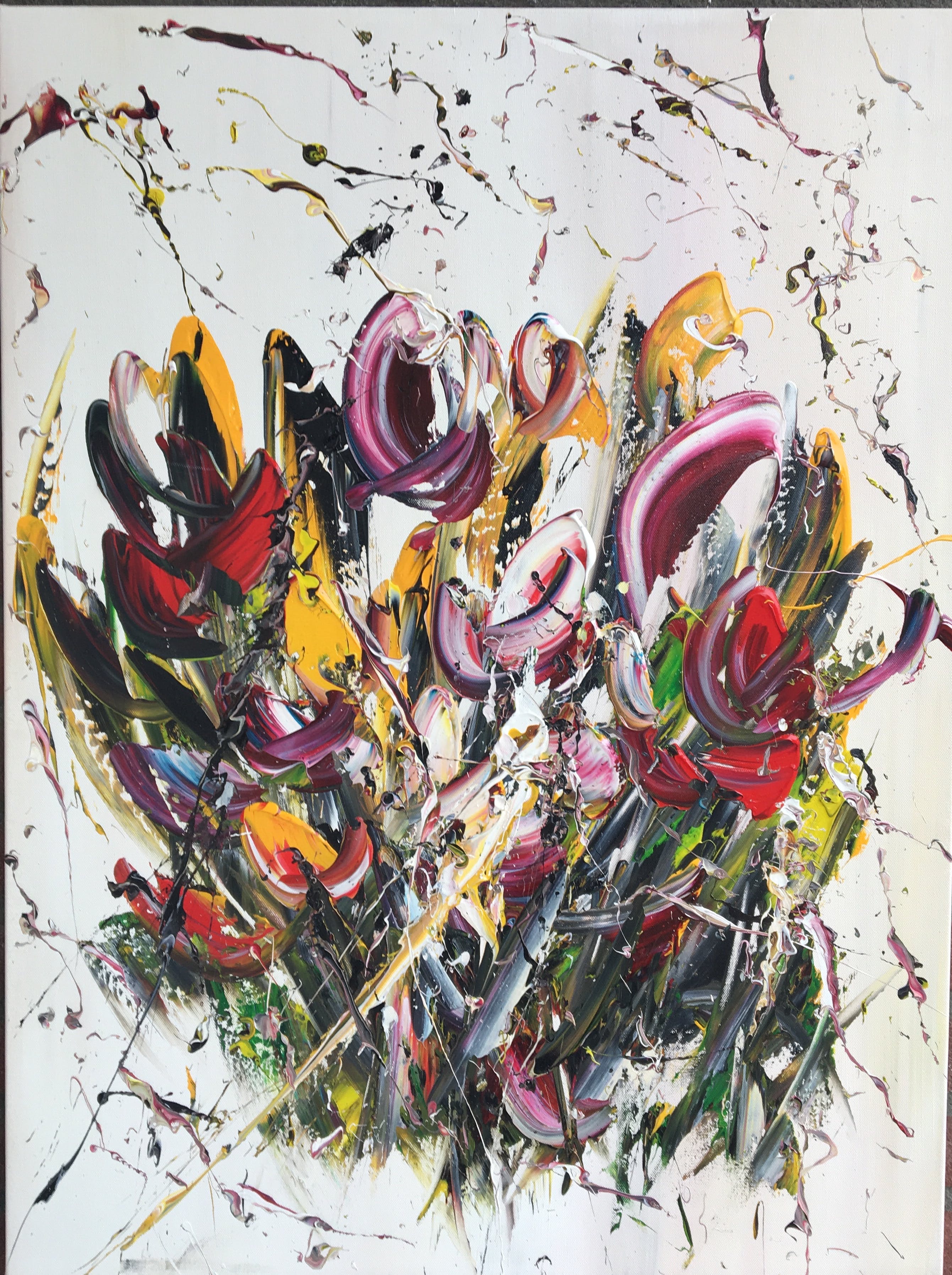 Gena Genadyj - Fantasie bloemen verkocht voor € 150!