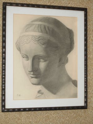 Cornelia Hioolen - Potloodtekening - Aphrodite kopen? Bied vanaf 35!