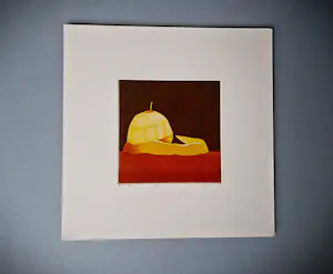 AcheterJoop Vegter - Mooie kleine mezzotint "afgeschilde Appel" - beperkte oplage - potloodgesigneerd? Enchérissez de 75!