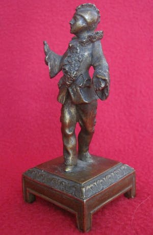 Brons (Onbekend) - Harlekijn uit Comedia dell'arte. kopen? Bied vanaf 65!