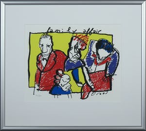 Herman Brood - Zeefdruk, Family affair - Ingelijst kopen? Bied vanaf 150!