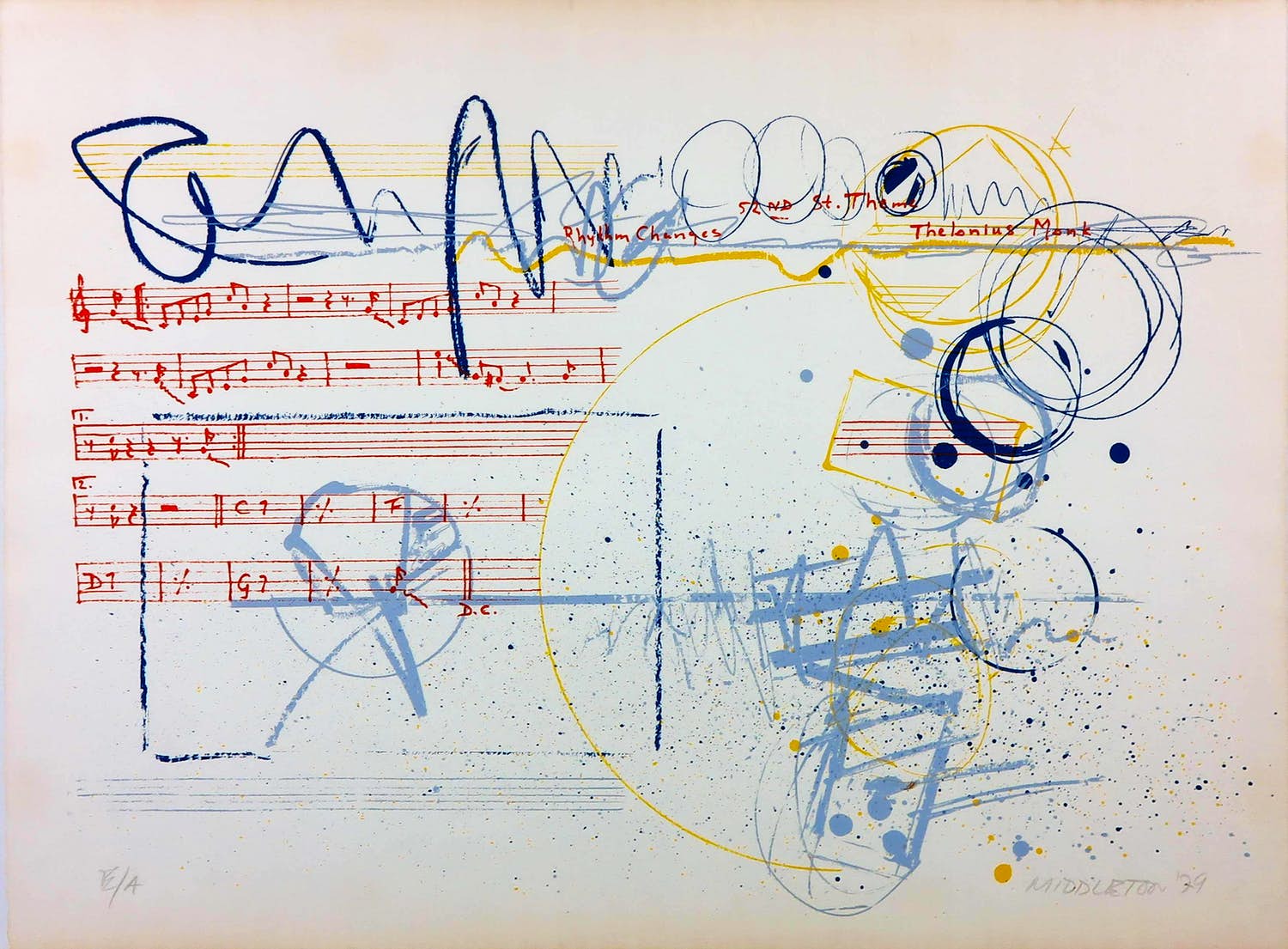 Sam Middleton - Zeefdruk, Zonder titel - Ingelijst kopen? Bied vanaf 100!