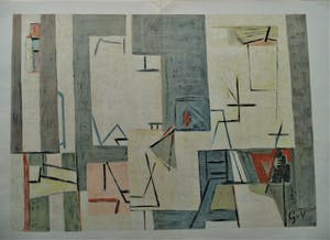 Geer van Velde - mooie abstracte litho kopen? Bied vanaf 110!