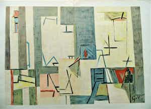 Geer van Velde - mooie abstracte litho verkocht voor € 110!