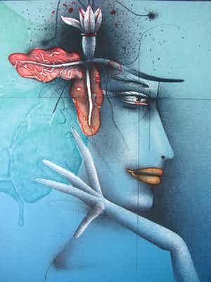 Paul Wunderlich - Vrouwenhoofd verkocht voor € 1!