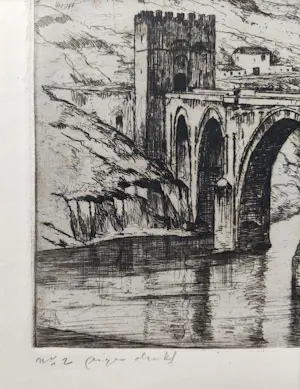 Eugene Lucker - San Martinobrug, Toledo kopen? Bied vanaf 30!