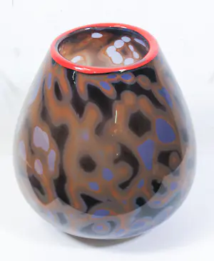 Buy Peter Bremers - Zware glazen vaas, Mara lava 1996? Bid from 200!