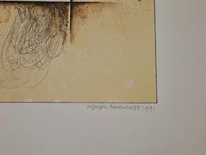Jurjen Ravenhorst - In zeer goede staat verkerende zeefdruk "nachtgebouw" - gelimt oplage (300) kopen? Bied vanaf 35!