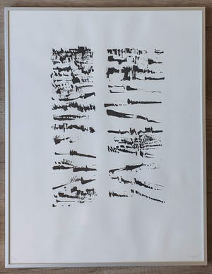 Maarten Beks - Zeefdruk - zonder titel - 14/25 - ingelijst kopen? Bied vanaf 1!