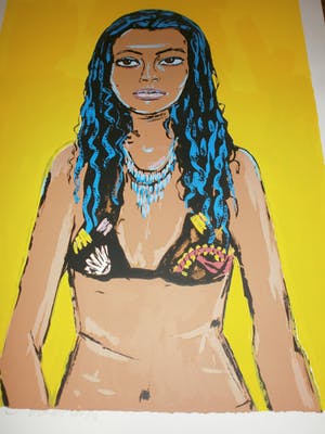 Peter Klashorst - my yellow princess [zeer groot] kopen? Bied vanaf 1!