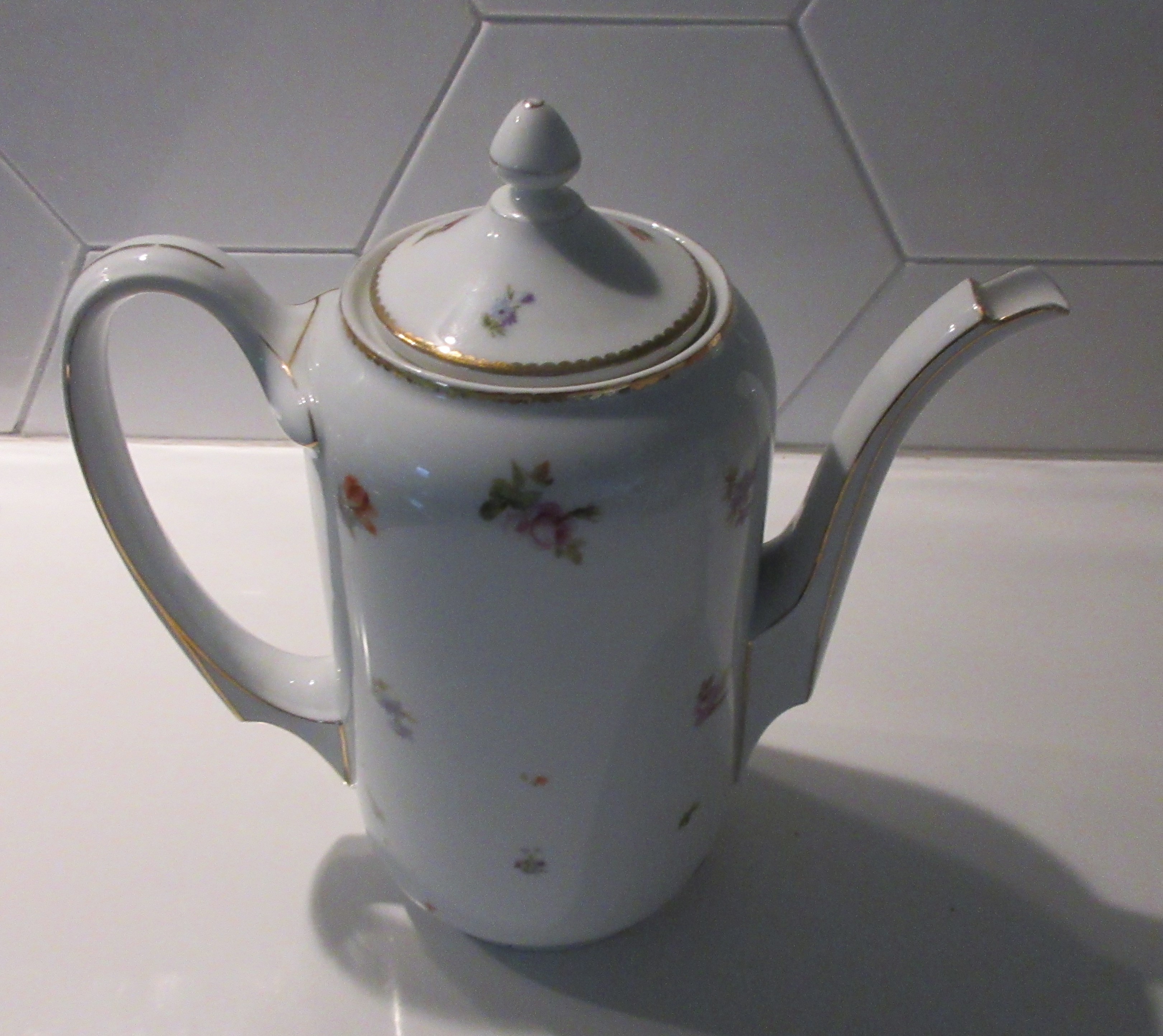 Jacob Zeidler Selb - Jugendstil porseleinen hand beschilderde theepot kopen? Bied vanaf 1!