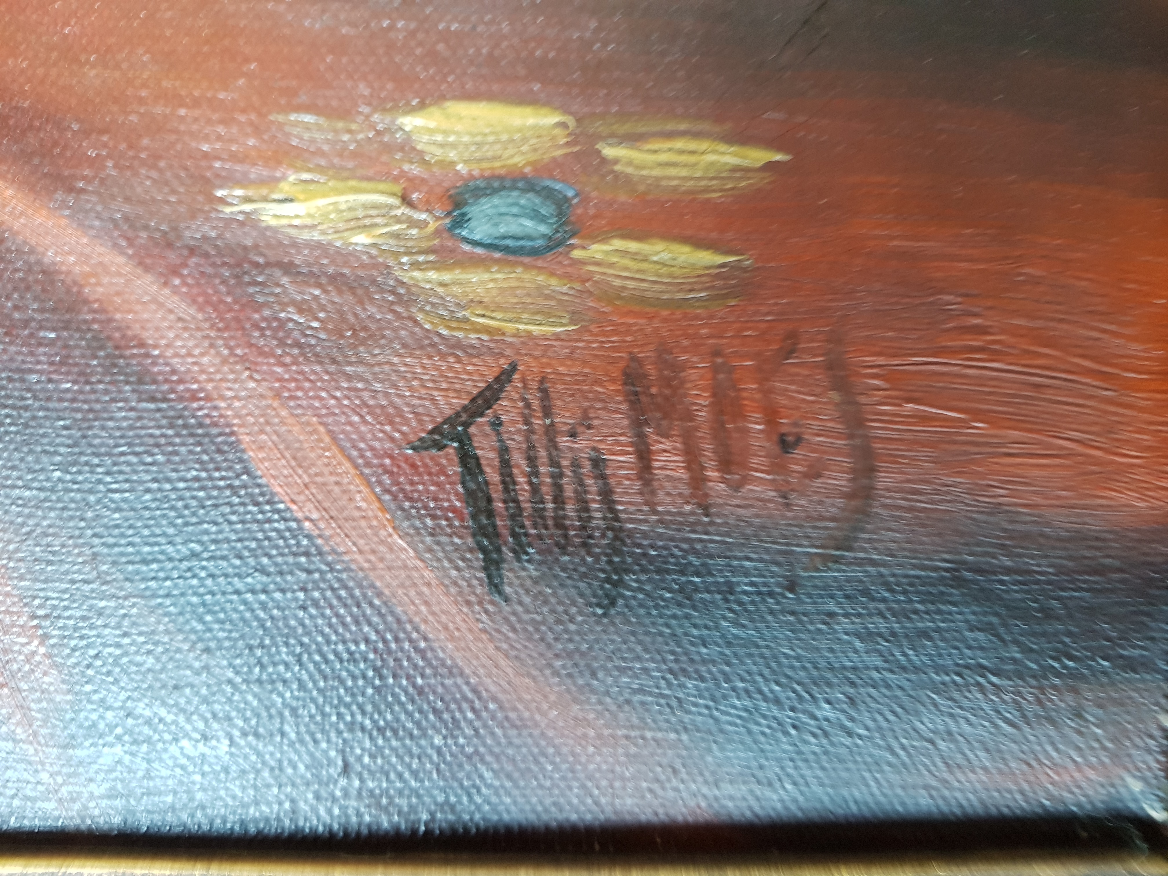 Tilly Moes - olie op doek - bloemstilleven, gesingeerd kopen? Bied vanaf 1!