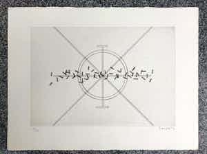 Michel Seuphor - Droge naald - Zelden aangeboden - Kleine oplage - 28/50 verkocht voor € 75!