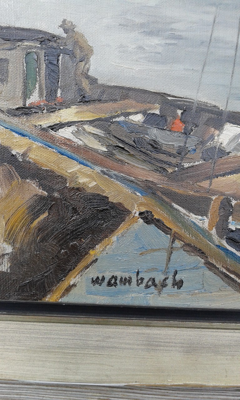 Georges Wambach - Havenzicht (Pintura Porto)  kopen? Bied vanaf 85!