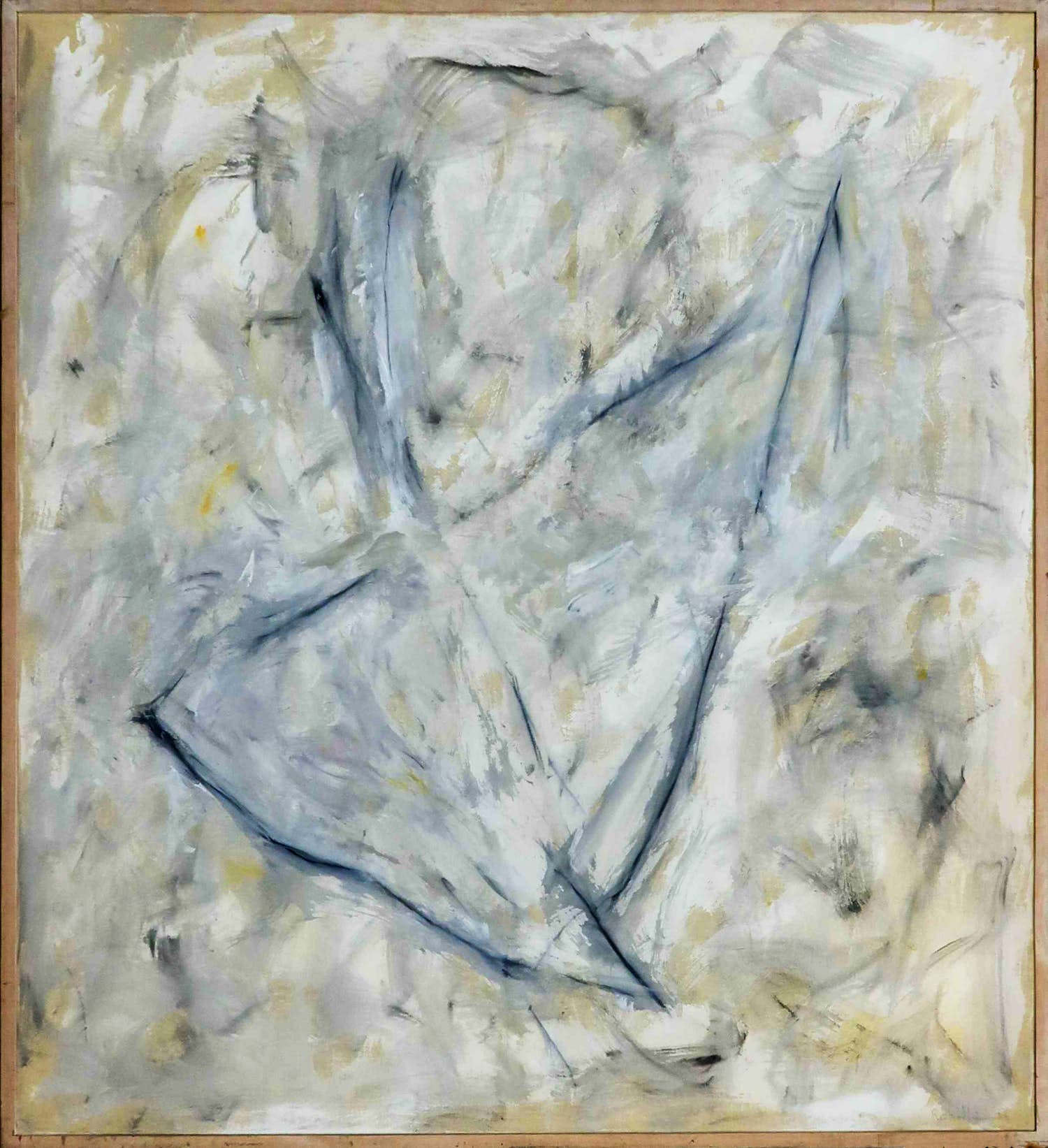 Rob Lodder - Acryl op doek, Zonder titel II - Ingelijst (Zeer groot) verkocht voor € 1!