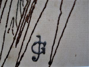 Jaap Gidding - UNIEK! 1920 Art Deco gedruppeld olieverf-reliëf "Vogel met Kuif" gesigneerd kopen? Bied vanaf 10!