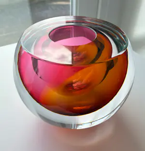 George Broft - Unique glasobject “ SUMMER” 3,2 kilo. kopen? Bied vanaf 199!