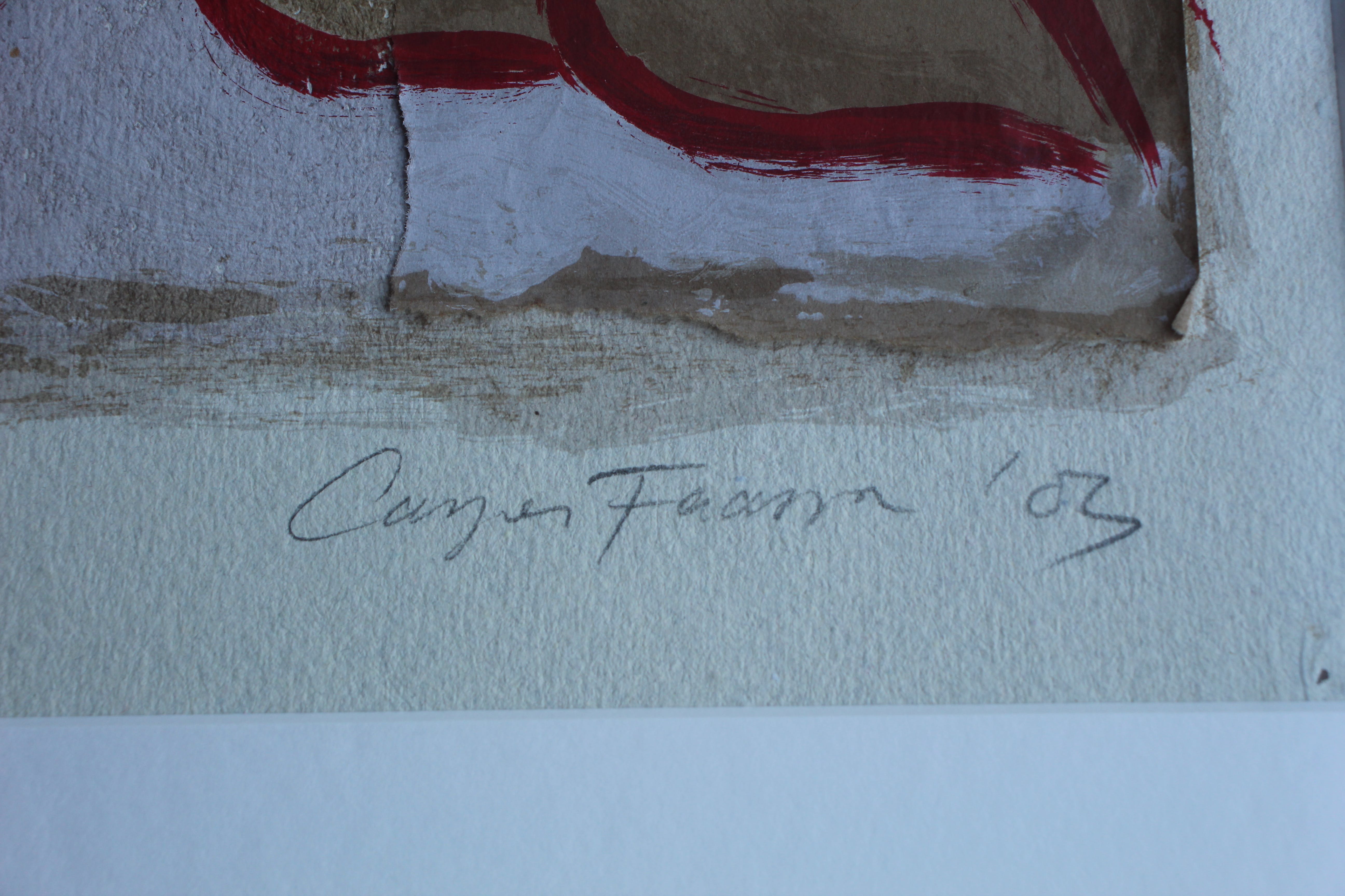 Casper Faassen - ingelijste, handbewerkte, zeefdruk/collage: vrouwelijk naakt - 1999 kopen? Bied vanaf 325!